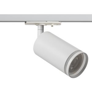 Трековый светильник однофазный ЭРА TR52 - GU10 WH под лампу GU10 матовый белый Трековый светильник однофазный ЭРА TR52 - GU10 WH под лампу GU10 матовый белый