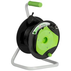 Удлинитель силовой ЭРА GREEN LINE GAZ-2x1-30m Greenline на катушке пластик 1 розетка без заземления 30м ПВС 2x1мм2 Удлинитель силовой ЭРА GREEN LINE GAZ-2x1-30m Greenline на катушке пластик 1 розетка без заземления 30м ПВС 2x1мм2