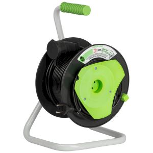 Удлинитель силовой ЭРА GREEN LINE GAZ-2x1-40m Greenline на катушке пластик 1 розетка без заземления 40м ПВС 2x1мм2 Удлинитель силовой ЭРА GREEN LINE GAZ-2x1-40m Greenline на катушке пластик 1 розетка без заземления 40м ПВС 2x1мм2