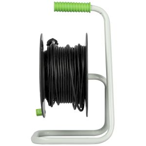 Удлинитель силовой ЭРА GREEN LINE KAT-2x1-30m Greenline на катушке пластик 4 розетки без заземления 30м ПВС 2x1мм2