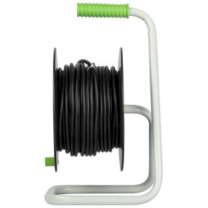 Удлинитель силовой ЭРА GREEN LINE KAT-3x1-30m Greenline на катушке пластик 4 розетки с заземлением 30м ПВС 3x1мм2