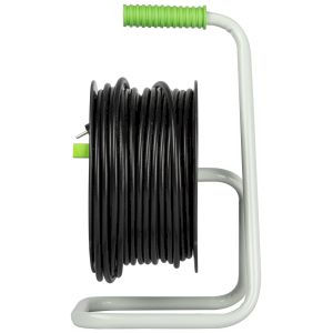 Удлинитель силовой ЭРА GREEN LINE KAT-3x1.5-50m Greenline на катушке пластик 4 розетки с заземлением 50м ПВС 3x1.5мм2