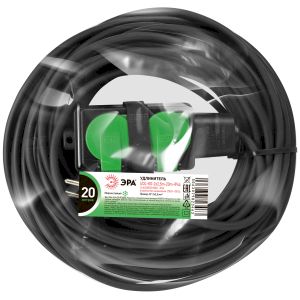 Удлинитель силовой ЭРА GREEN LINE UDL-KG-2x2,5m-20m-IP44 с крышками 4 розетки 20м КГ 2x2.5мм2 IP44 Удлинитель силовой ЭРА GREEN LINE UDL-KG-2x2,5m-20m-IP44 с крышками 4 розетки 20м КГ 2x2.5мм2 IP44