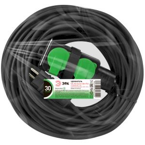 Удлинитель силовой ЭРА GREEN LINE UDL-KG-2x2,5m-30m-IP44 с крышками 4 розетки 30м КГ 2x2.5мм2 IP44