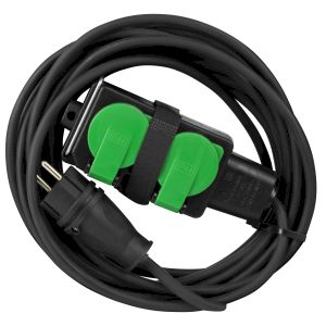 Удлинитель силовой ЭРА GREEN LINE UDL-KG-2x2,5m-5m-IP44 с крышками 4 розетки 5м КГ 2x2.5мм2 IP44