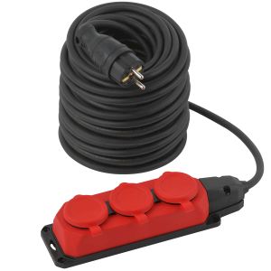 Удлинитель силовой ЭРА UK-3e-3x1,5-50m-IP44(KG) с заземлением 3 розетки каучук 50м КГ 3х1,5мм2 IP44 Удлинитель силовой ЭРА UK-3e-3x1,5-50m-IP44(KG) с заземлением 3 розетки каучук 50м КГ 3х1,5мм2 IP44