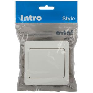 Выключатель Intro 7-101-01 Style 10А-250В, IP20, СУ, белый