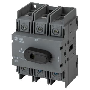 Выключатель-разъединитель ВНК-32-31130 ЭРА PRO mvr20-3-100E 3П 100А с установленной фронтальной рукояткой управления Выключатель-разъединитель ВНК-32-31130 ЭРА PRO mvr20-3-100E 3П 100А с установленной фронтальной рукояткой управления