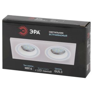 Встраиваемый светильник декоративный ЭРА DK92 WH MR16/GU5.3 белый Встраиваемый светильник декоративный ЭРА DK92 WH MR16/GU5.3 белый