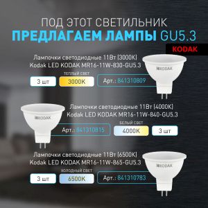 Встраиваемый светильник влагозащищенный ЭРА WR4 SWH MR16/GU5.3 IP44 белый матовый