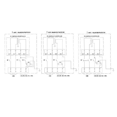 Ящик с понижающим трансформатором ЯТП- ОСО   0,25     220/ 36 В  IP54      (3 автомата) Texenergo